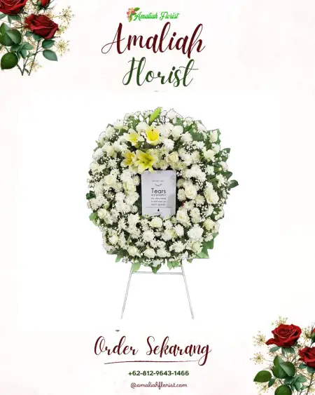 Krans Bunga Duka Axa Tower