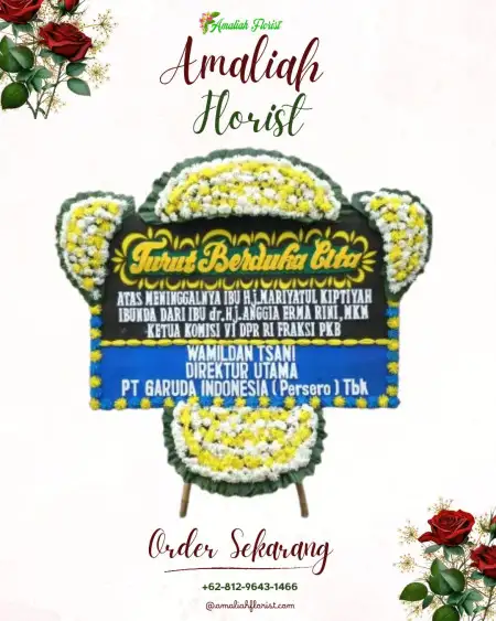 Papan Bunga Duka Axa Tower